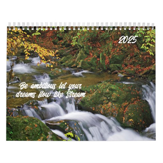 Wees ambitieus laat je dromen stromen als Stream Kalender (Hoes)