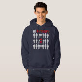 Wees anders - Bodybuilder Hoodie (Voorkant volledig)