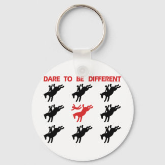 Wees anders - Grappig paardenGezegde Sleutelhanger