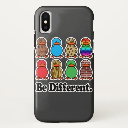 wees anders grappig patroon eendje eenden Case-Mate iPhone case (Achterkant)