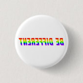 Wees anders | LGBTQ+ Pride Ronde Button 3,2 Cm (Voorkant)
