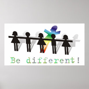 Wees anders! poster