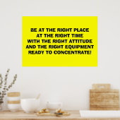 Wees "attitudes" poster (Keuken)