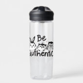 Wees Authentiek Waterfles (Voorkant)