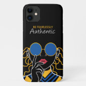 Wees Authentieke iPhone case (Achterkant)