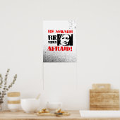 Wees bang dat u erg bang bent - Anti-Hillary png.p Poster (Keuken)