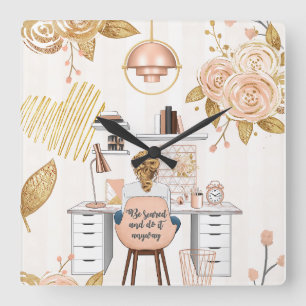 Wees bang & doe het toch vierkante klok