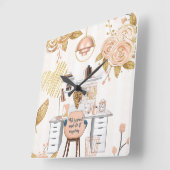 Wees bang & doe het toch vierkante klok (Hoek)