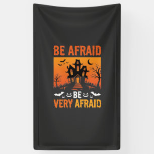 Wees Bang Huis Halloween Ontwerp Spandoek