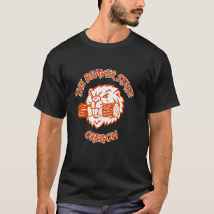 Wees bang voor de bever Staatsdier voor Oregon T-shirt