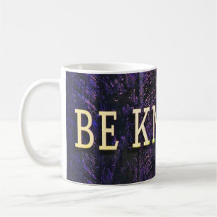 Wees bekend. Motivatie Inspirerend Paars blauw Koffiemok