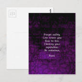 Wees beruchte Rumi Inspirerend prijsopgave Briefkaart (Voorkant / Achterkant)