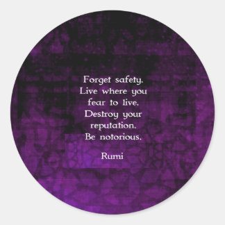 Wees beruchte Rumi Inspirerend prijsopgave Ronde Sticker