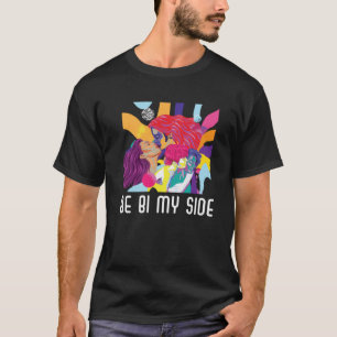 Wees Bi My Side Bisexual Rainbow Pride March Bisex T-shirt