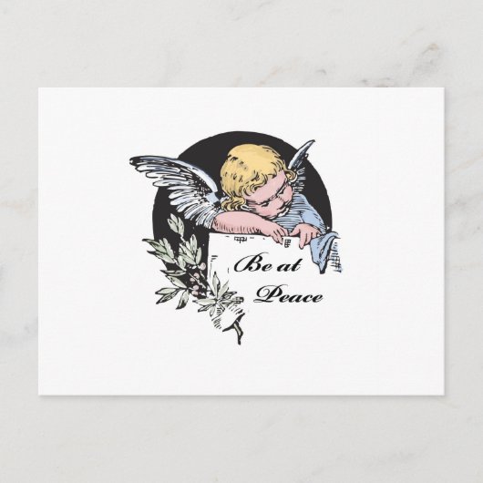 Wees bij Peace Angel Briefkaart (Voorkant)