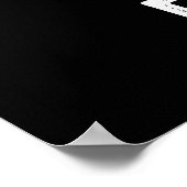 Wees bij Peach Funny Fruit Pun Dark BG Poster (Hoek)