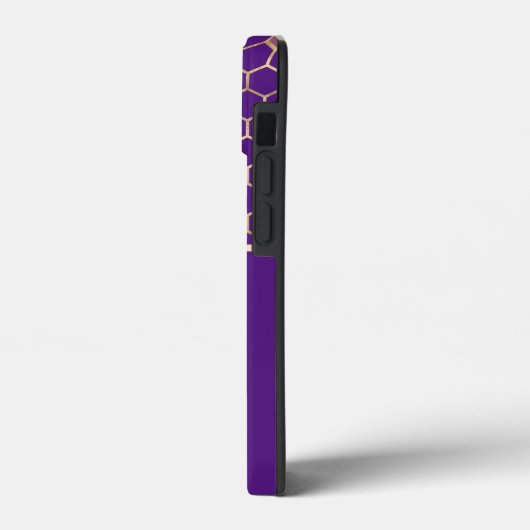 Wees bijen en honingraat op Paars Case-Mate iPhone Case (Achterkant / Links)