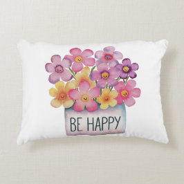 Wees blij accent kussen