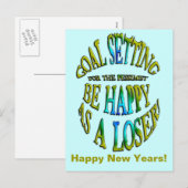 Wees blij als Loser Feestdagenkaart (Voorkant / Achterkant)