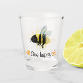 Wees blij! Bumble Bee Schot Shot Glas (Voorkant)