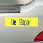 Wees blij bumpersticker (Op auto)