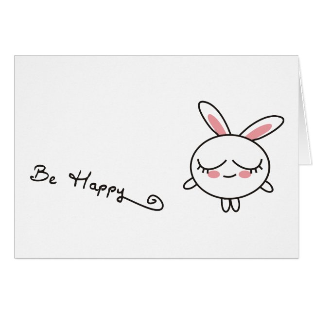 Wees blij Bunny (Voorkant Horizontaal)