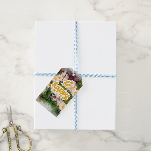 Wees blij cadeaulabel (Met Touw)