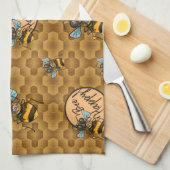 Wees blij! Cute Honey Bee Theedoek (Quarter Fold)