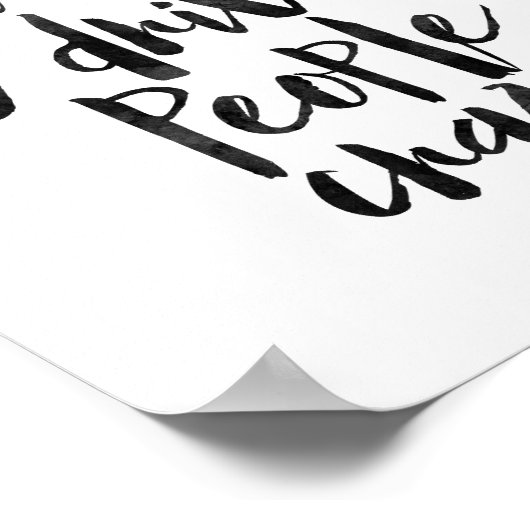 Wees blij dat het mensen gek maakt poster (Hoek)