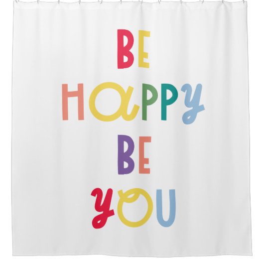 Wees blij dat je bent douchegordijn (Voorkant)