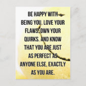 Wees blij dat je een prijsopgave hebt briefkaart (Voorkant)