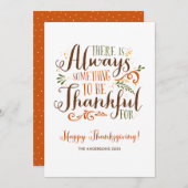 Wees blij dat je gelukkig bent feestdagenkaart (Voorkant / Achterkant)