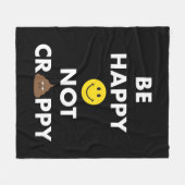 Wees blij dat u geen verkapte griekbank hebt fleece deken (Voorkant (Horizontaal))