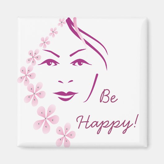 Wees blij Gepersonaliseerd magneet (Voorkant)