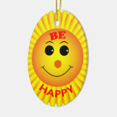 Wees blij keramisch ornament (Links)