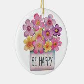 Wees blij keramisch ornament (Rechts)