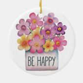 Wees blij keramisch ornament (Achterkant)