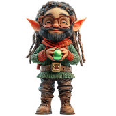 Wees blij Kerst Elf Keramisch Ornament