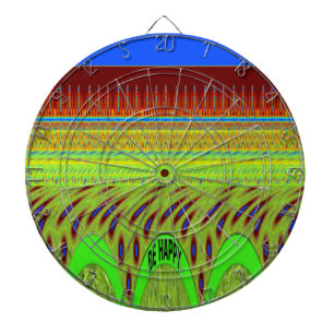 Wees blij Kleurrijke Polka Dot Motief Gift Dartbord