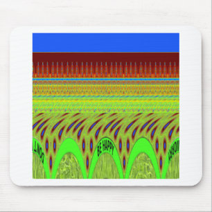 Wees blij Kleurrijke Polka Dot Motief Gift Muismat