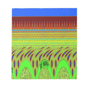 Wees blij Kleurrijke Polka Dot Motief Gift Notitieblok