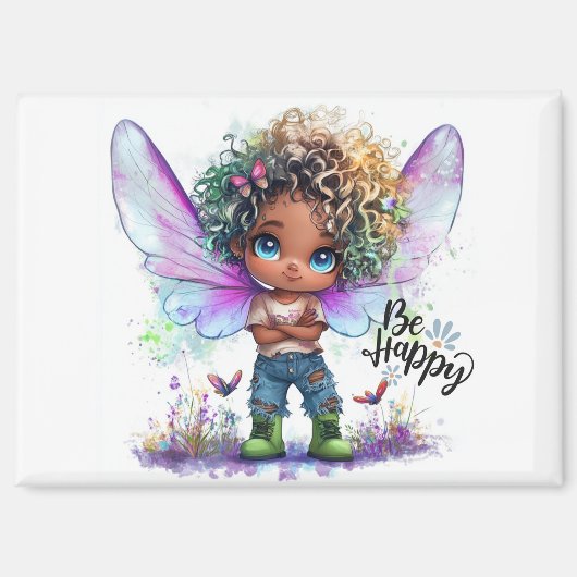 Wees blij Lil Fairy Magnet Magneet (Voorkant)