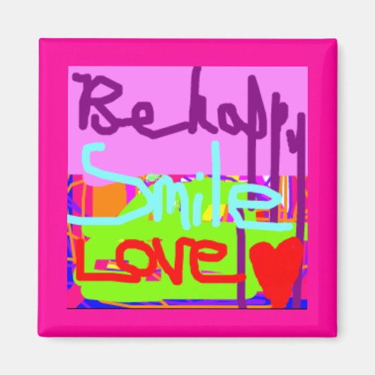 Wees blij magneet (Voorkant)