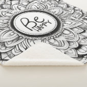 Wees blij Mandala patronen Sherpa Deken (3/4)