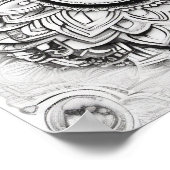 Wees blij Mandala Patten poster (Hoek)