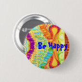 Wees blij met de Button (Voorkant /achterkant)