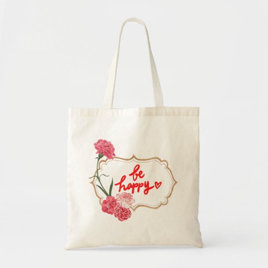 Wees blij met de Canvas tas (Voorkant)