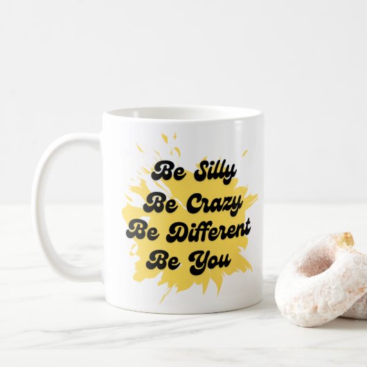 Wees blij met de Mok (Met donut)
