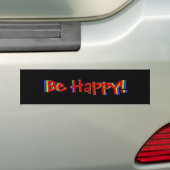 Wees blij met de regenboogBumpersticker Bumpersticker (Op auto)