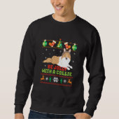 Wees blij met een collie-grappenmaker.. Ik hou van Trui (Voorkant)